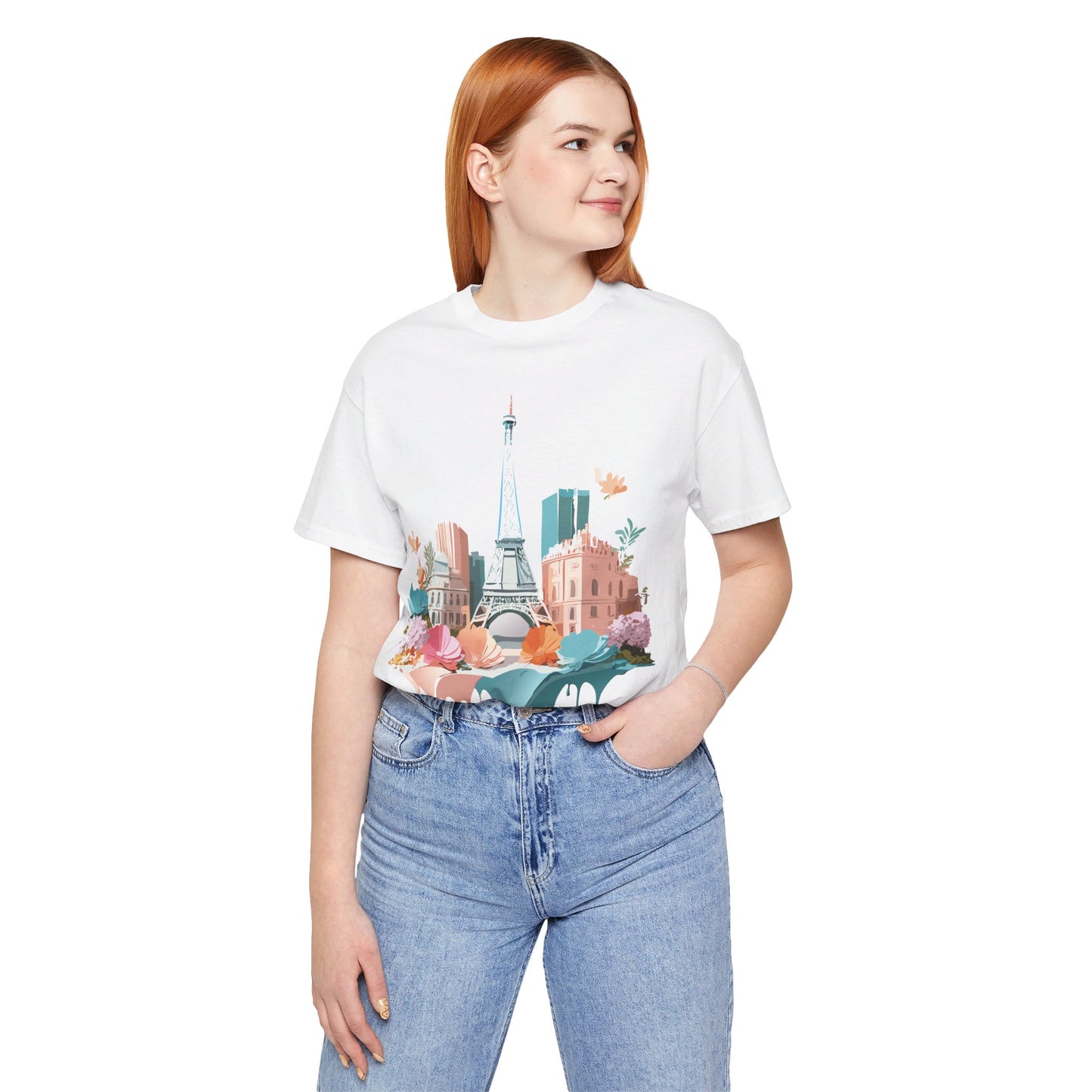 Natural Cotton Tee Shirt - Beautiful Places Collection - Paris