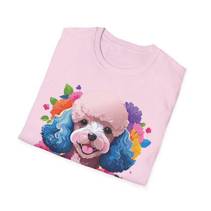 Unisex Dog Shirt Softstyle Tee 100 Percent Cotton Animal Print