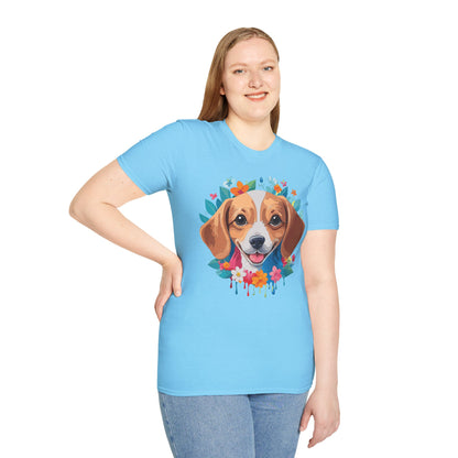 Unisex Dog Shirt Animal Tee Gildan Softstyle 64000 Cotton Tee