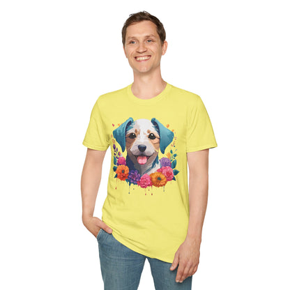 Dog Shirt Unisex Animal Tee Softstyle 64000 Gildan RingSpun Cotton