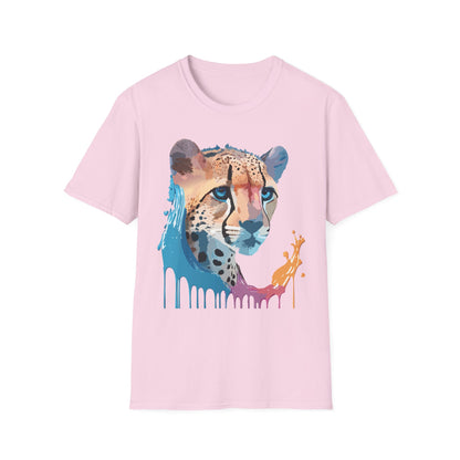 Cheetah Shirt Unisex Tee Softstyle Gildan 64000 100 Percent Ring Spun Cotton