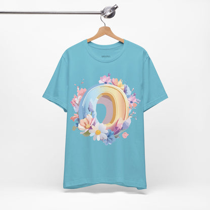 Natural Cotton Tee Shirt - Letters Collection - O Printify