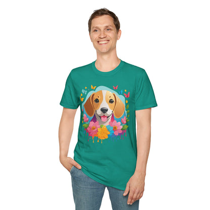 Dog Shirt Unisex Animal Tee Softstyle Cotton Comfort Everyday Wear