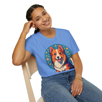 Unisex Dog Shirt Animal Print Tee Gildan Softstyle 64000 Tee