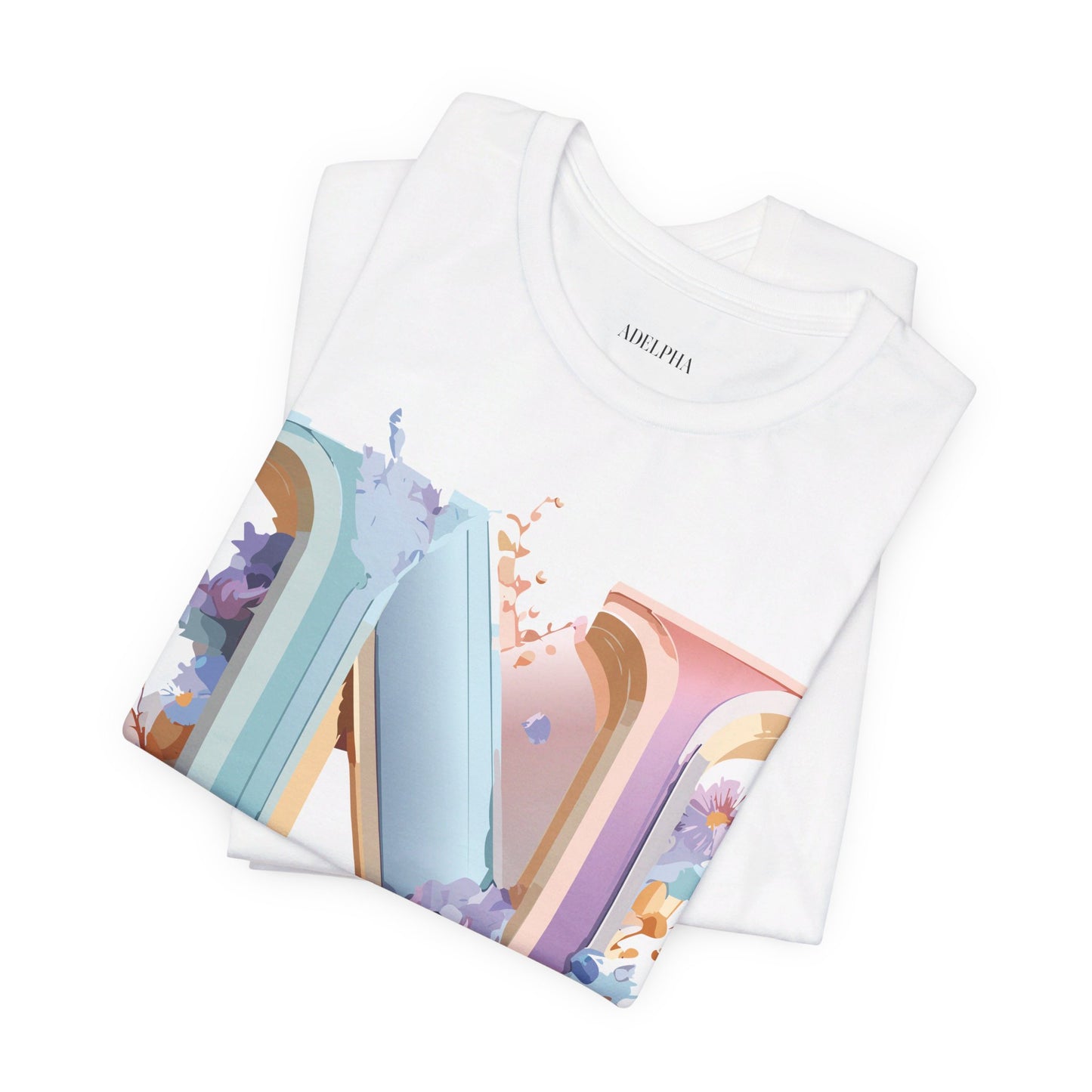 Natural Cotton Tee Shirt - Letters Collection - N