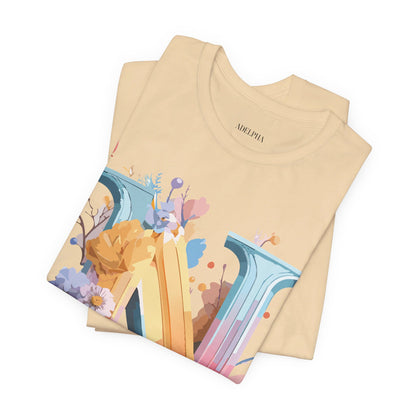 Natural Cotton Tee Shirt - Letters Collection - N Printify