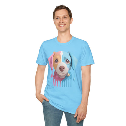 Unisex Dog Shirt Animal Tee Gildan Softstyle 64000 Cotton Tee