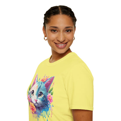 Cat Shirt Unisex Cat Lover Tee Premium Gildan Softstyle 64000 Lightweight