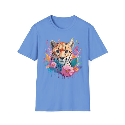 Unisex Cheetah Print Tee Softstyle Gildan 64000 Lightweight Apparel