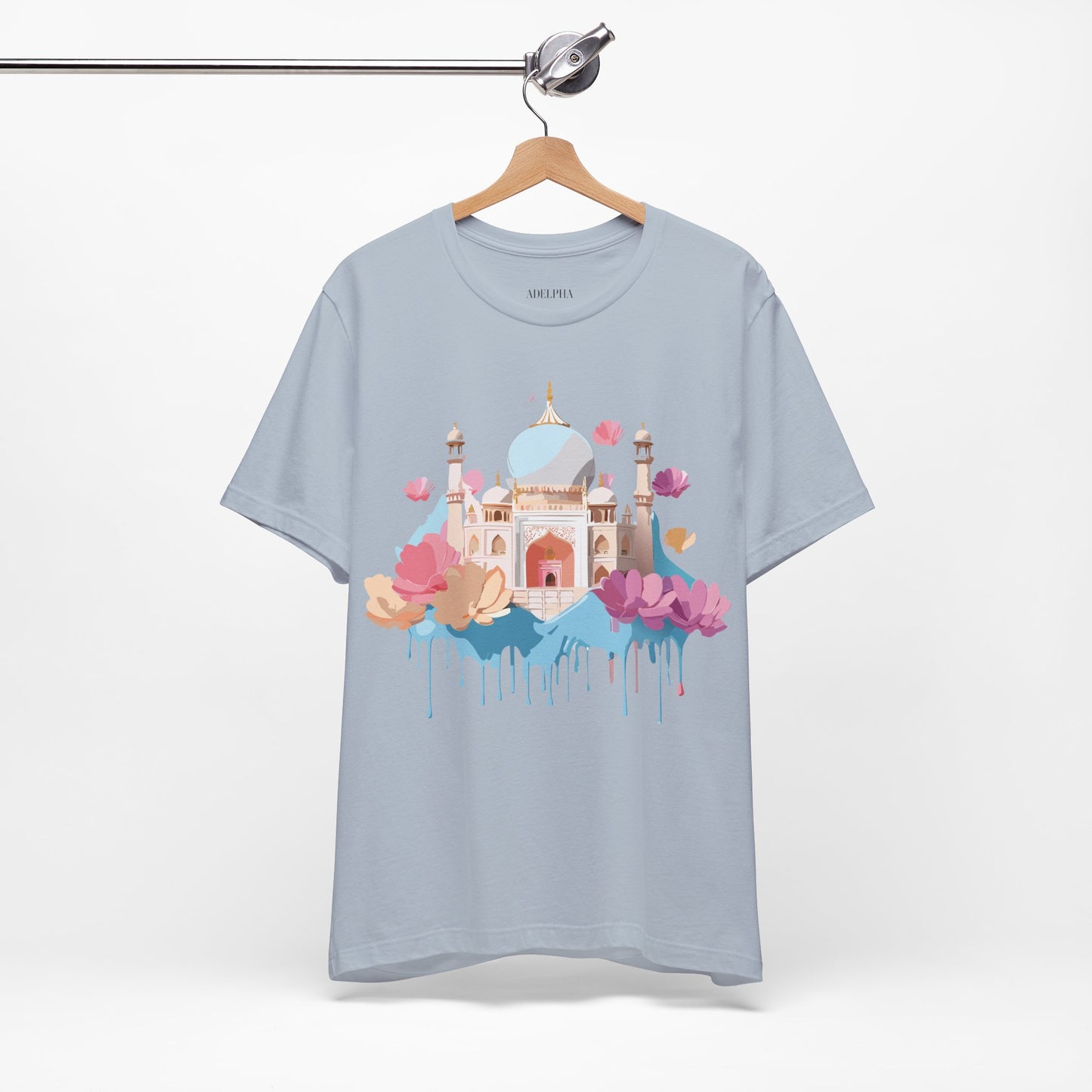 Natural Cotton Tee Shirt - Taj Mahal, India