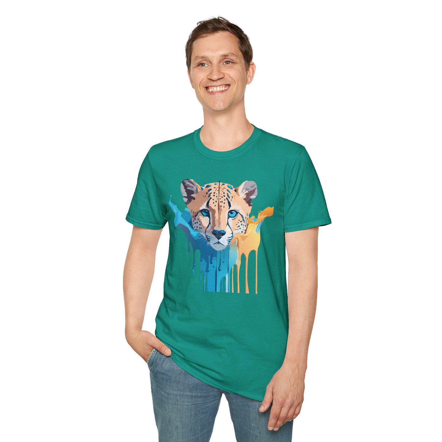Cheetah Shirt, Shirt with Cheetah, Cheetah Tee, Shirt with Animals