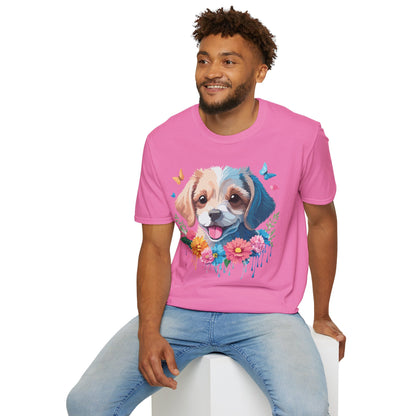 Dog Shirt Unisex Softstyle Tee Gildan 64000 100 Percent Ring Spun Cotton