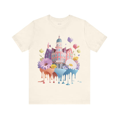 Natural Cotton Tee Shirt - Beautiful Places Collection - Amsterdam Printify