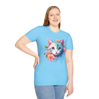 Cat Shirt Unisex Cat Lover Tee Premium Gildan Softstyle 64000 Lightweight