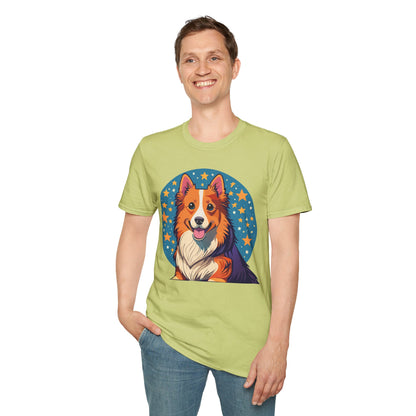 Unisex Dog Shirt Animal Print Tee Gildan Softstyle 64000 Tee