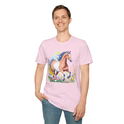 Horse Shirt Unisex Gildan Softstyle Tee 100 Ring Spun Cotton