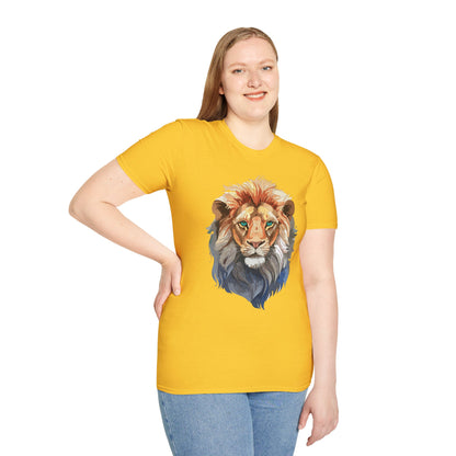 Lion Shirt Unisex Animal Tee Gildan Softstyle 64000 Cotton Tee