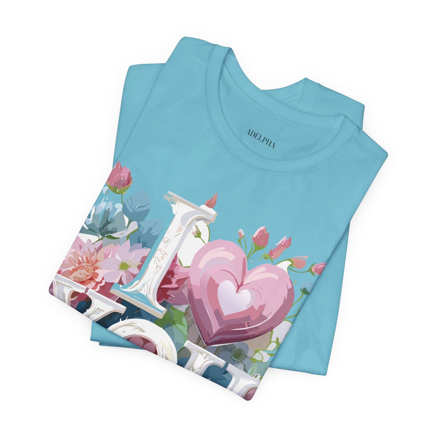 Natural Cotton Tee Shirt - Love story Collection