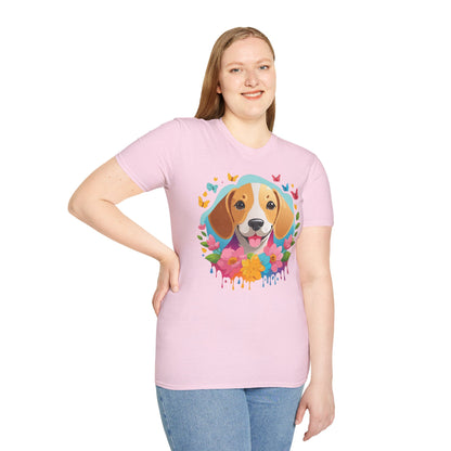 Dog Shirt Unisex Animal Tee Softstyle Cotton Comfort Everyday Wear