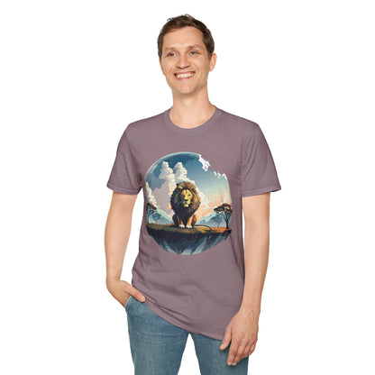 Lion Shirt Unisex Animal Tee Gildan Softstyle 64000 One Hundred Percent Cotton