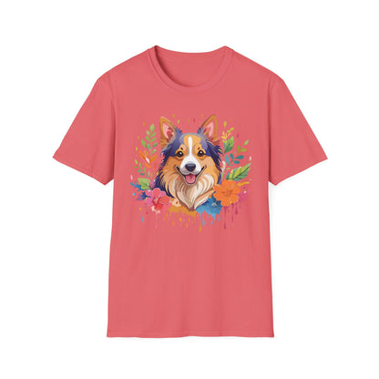 Dog Shirt Unisex Animal Tee Softstyle Gildan 64000 Cotton Tee