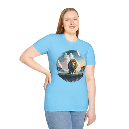 Lion Shirt Unisex Animal Tee Gildan Softstyle 64000 One Hundred Percent Cotton