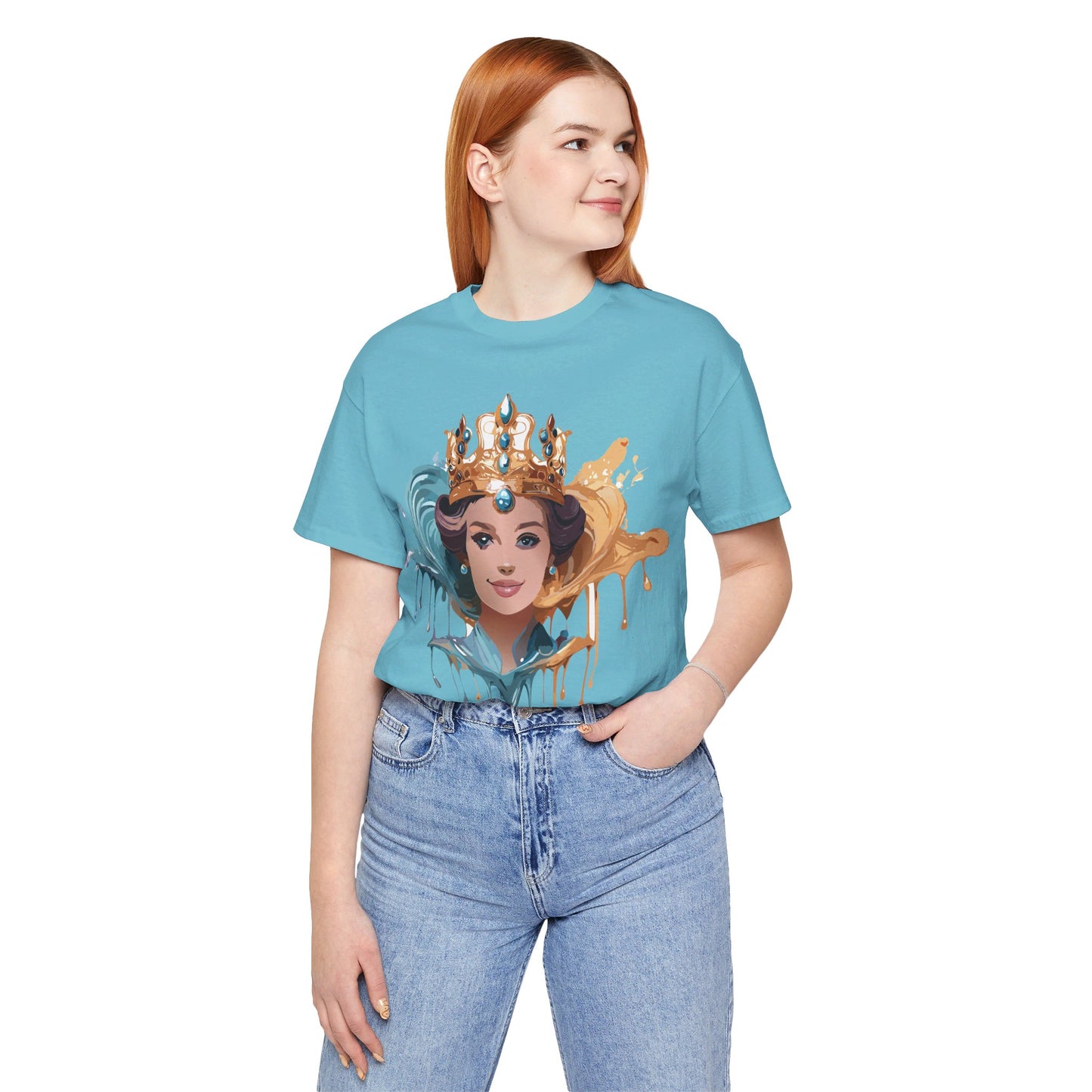 T-Shirt aus natürlicher Baumwolle – Queen Collection