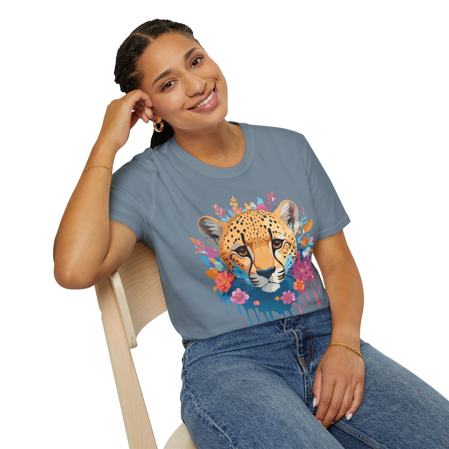 Cheetah Shirt, Shirt with Cheetah, Cheetah Tee, Shirt with Animals