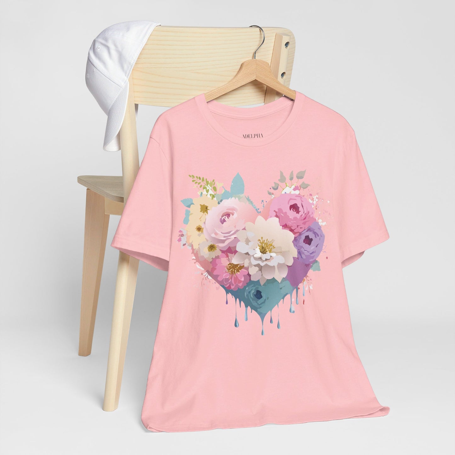 T-Shirt aus natürlicher Baumwolle – Love Story-Kollektion