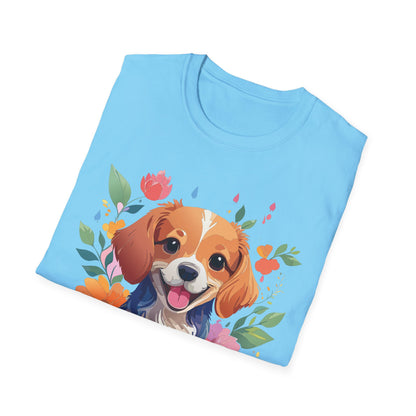 Dog Shirt Animal Print Tee Unisex Gildan Softstyle 64000 Cotton Tee