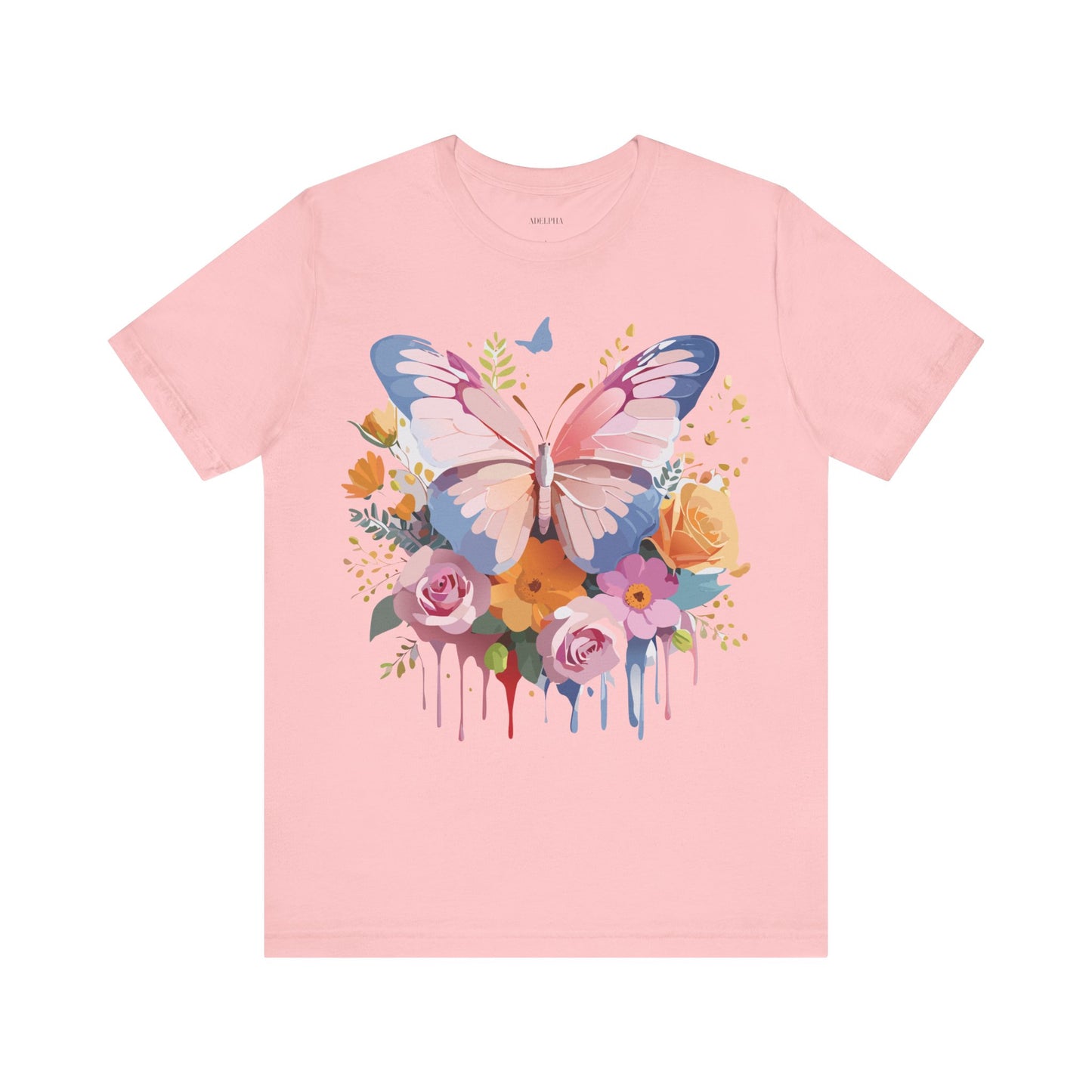 T-shirt en coton naturel avec papillon