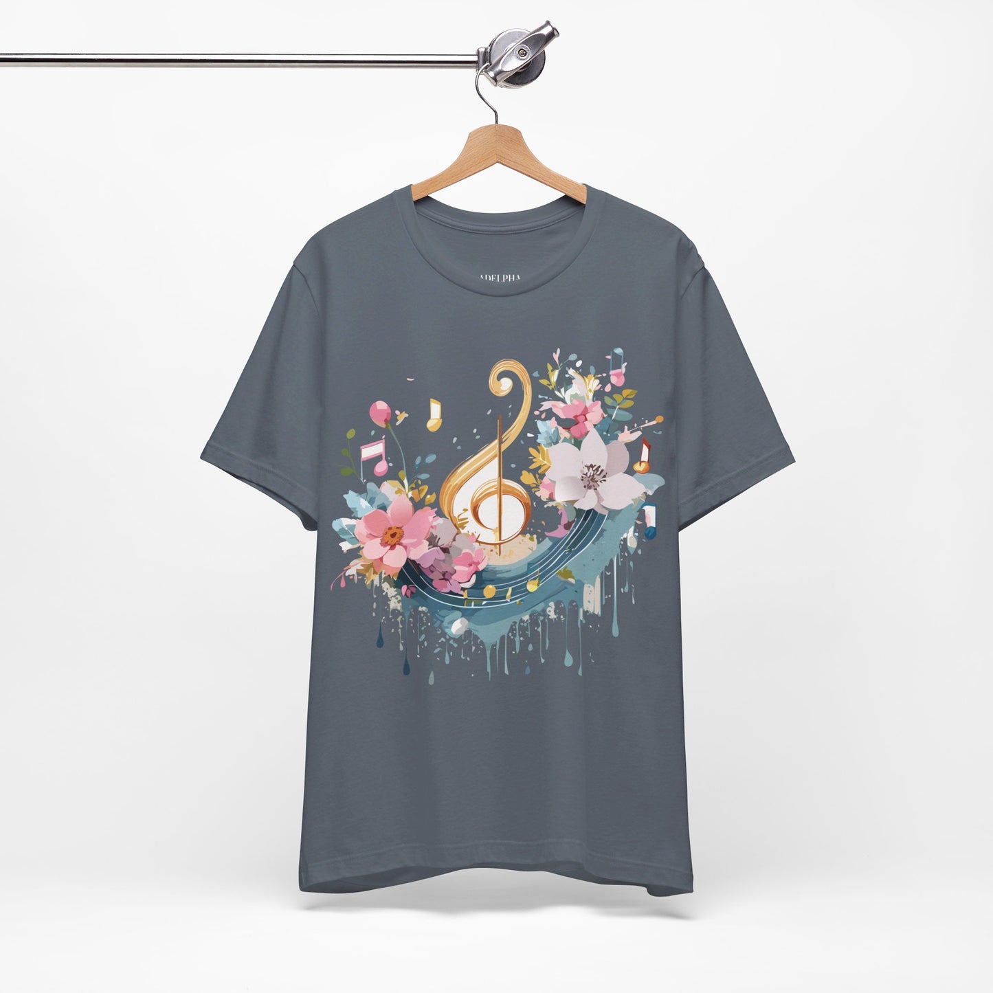 T-Shirt aus natürlicher Baumwolle – Musikkollektion