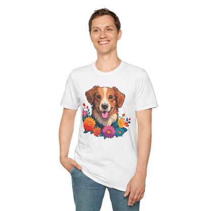 Dog Shirt Unisex Animal Tee Short Sleeve Gildan Softstyle 64000 Cotton Tee