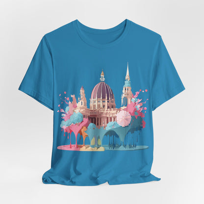 Natural Cotton Tee Shirt - Beautiful Places Collection - Vienna Printify