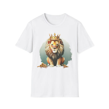 Unisex Lion Shirt Animal Tee Softstyle Gildan 64000 100 Percent Cotton Tee