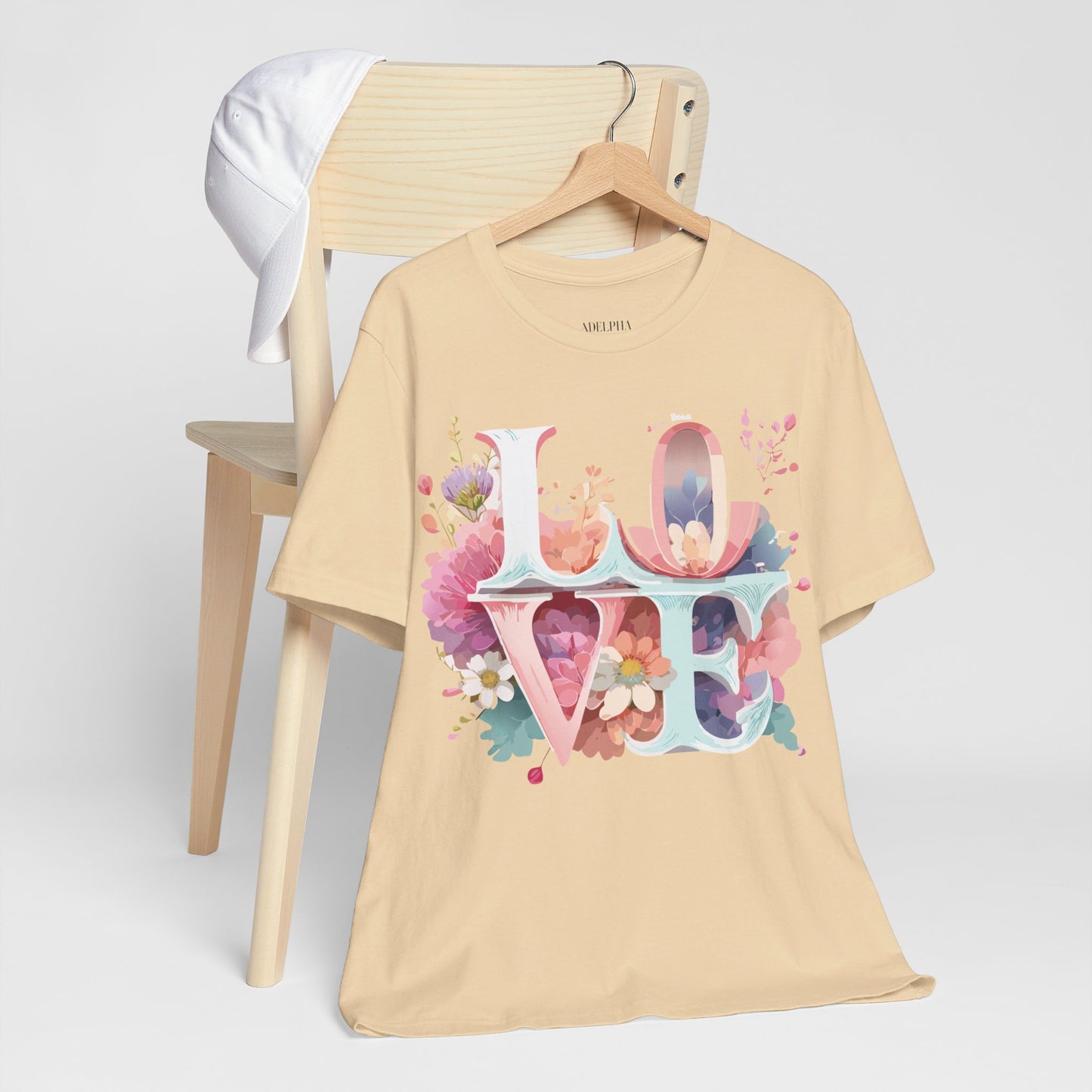 T-Shirt aus natürlicher Baumwolle – Love Story-Kollektion