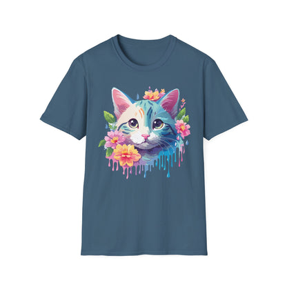 Cat Shirt Unisex Cat Lover Tee Premium Gildan Softstyle 64000 Lightweight