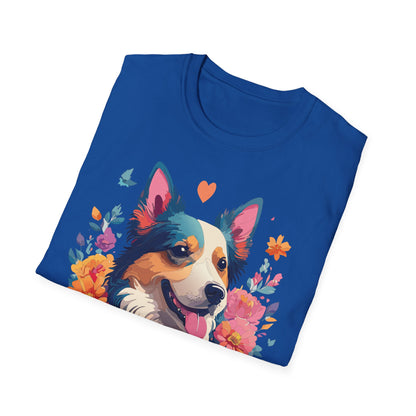 Animal Print Dog Shirt Unisex Softstyle Cotton Tee For Pet Lovers
