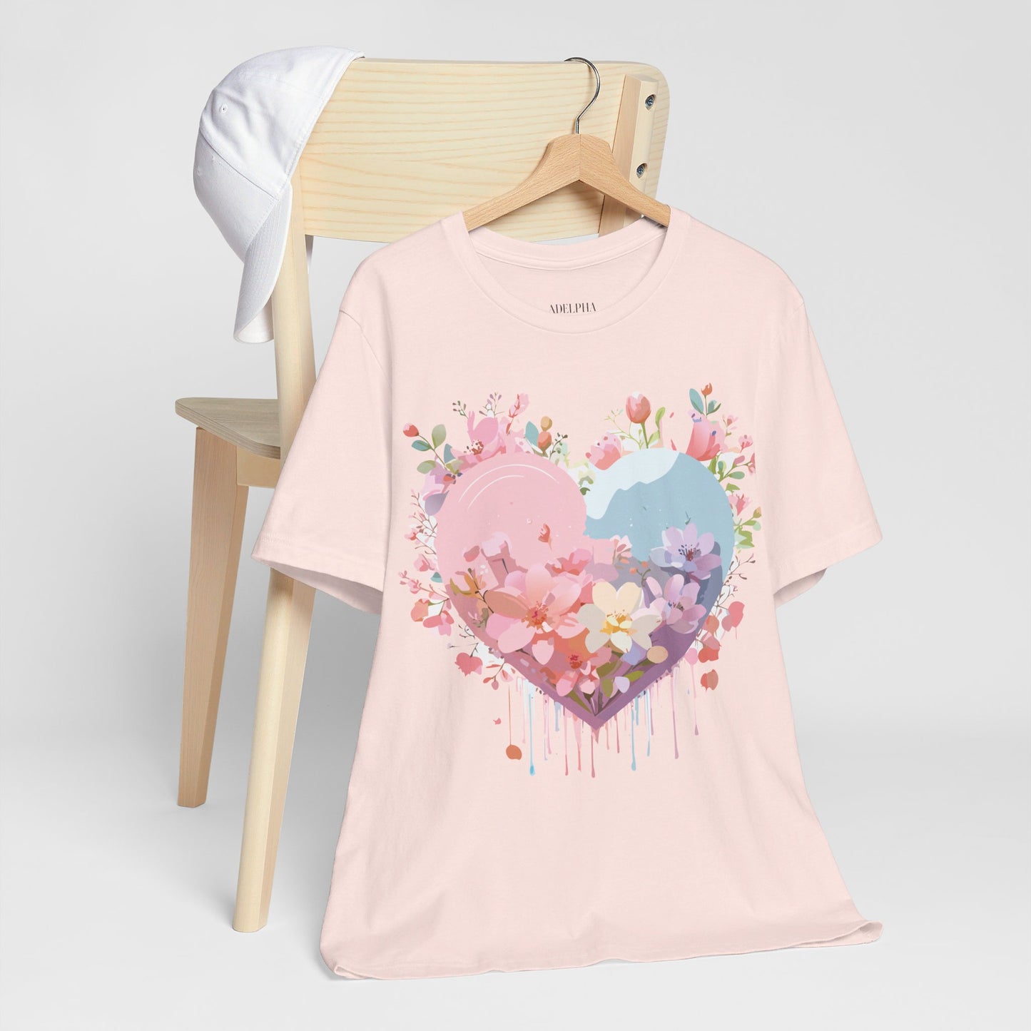 Natural Cotton Tee Shirt - Love story Collection