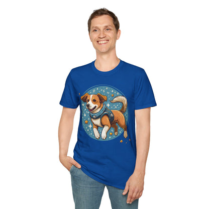 Unisex Dog And Animal Print Shirt Gildan Softstyle 64000 Tee