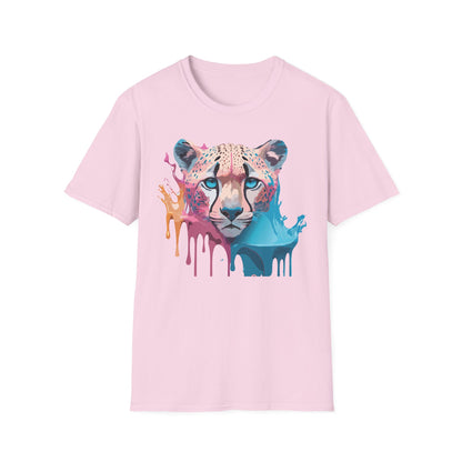 Unisex Cheetah Tee Softstyle Gildan 64000 100 Percent Cotton