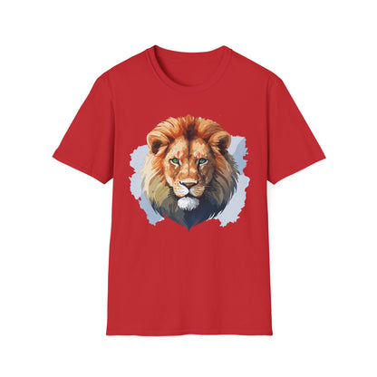 Lion Shirt Unisex Animal Tee Softstyle Gildan 64000 100 Percent Ring Spun Cotton