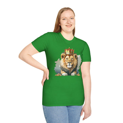Lion Shirt Unisex Animal Tee Gildan Softstyle 64000 Comfort Fit