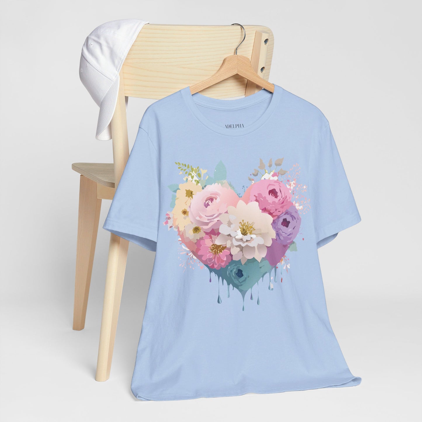 T-Shirt aus natürlicher Baumwolle – Love Story-Kollektion