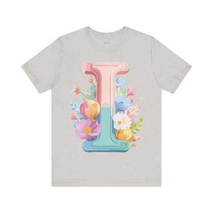 Natural Cotton Tee Shirt - Letters Collection - I Printify