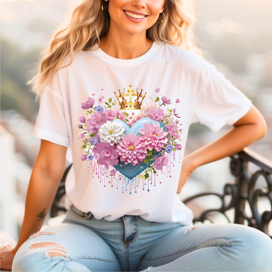 Natural Cotton Tee Shirt - Love story Collection