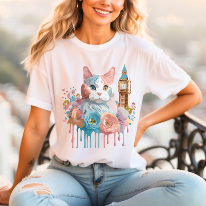 Cat Shirt, Shirt with Cat - ADELPHA