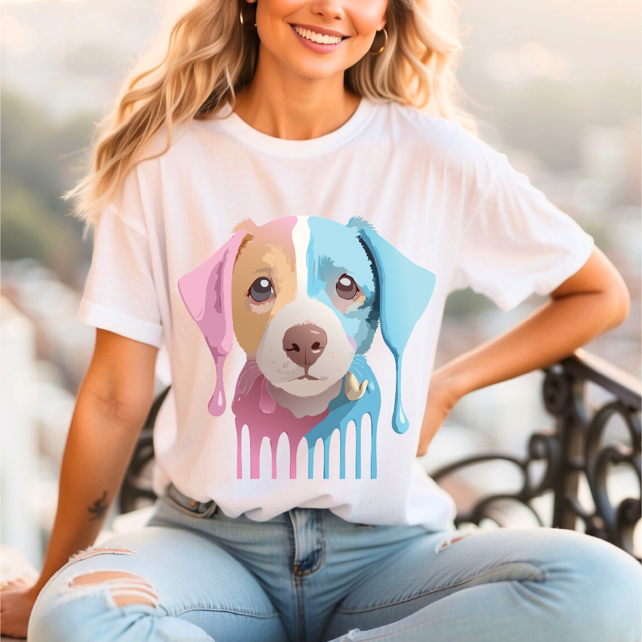 Dog Shirt, Shirt with Dog - ADELPHA