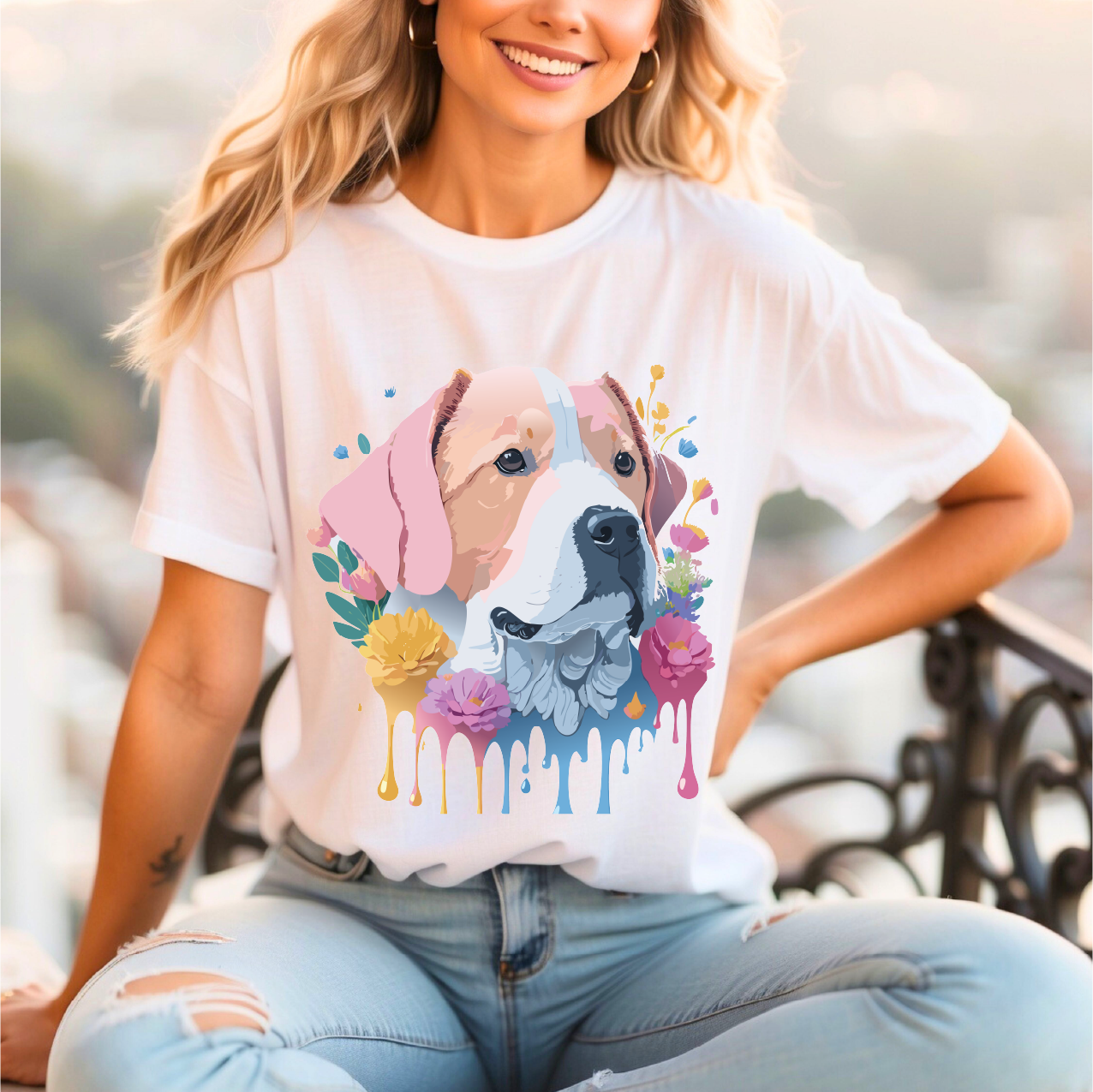 Dog Shirt, Shirt with Dog - ADELPHA