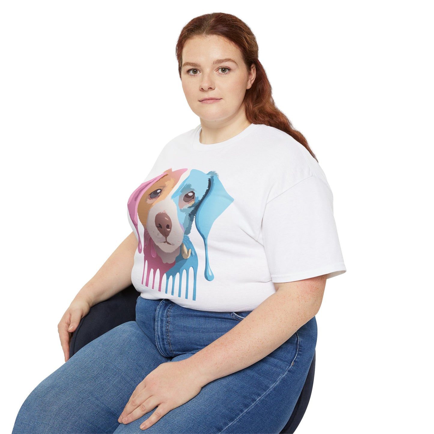 Animal Shirt, Tee Shirt with Animals, Floral Dog T-Shirt